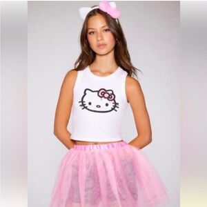 Hello Kitty Pink and White Adult Costume